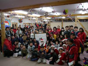 クリスマス会での集合写真