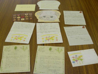  長野県湖東小学校手紙の写真	