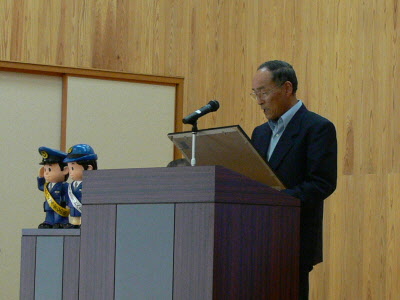 葛尾村交通対策協議会副会長の松本壽夫さんの写真