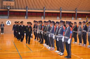 葛尾村消防団検閲式